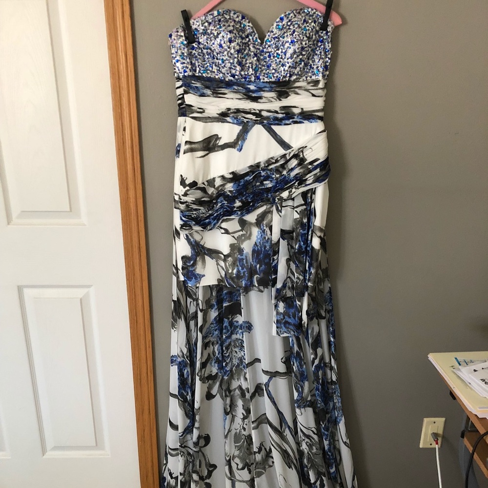Prom Dress short with a long train